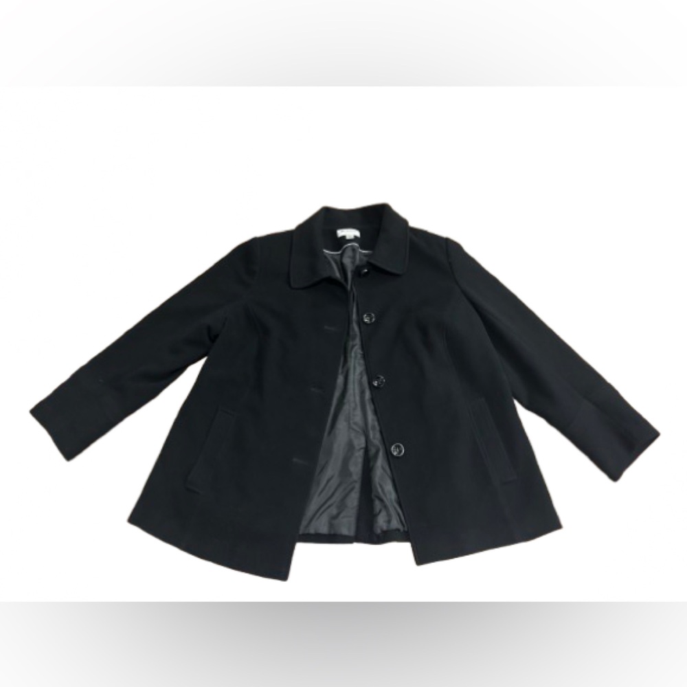 Preston & York Women’s Elegant Black Pea Coat Size 20W